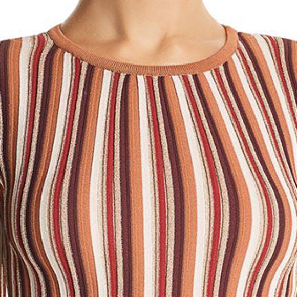 Ronny Kobo Juni Striped Knit Top 100% Exclusive Bloomingdale's - Picture 3 of 3